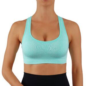 NWT Sports Bra with breathable racer back high support